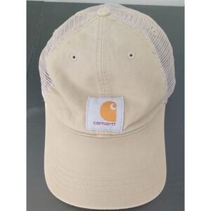 Carhartt Beige Mesh Cap with Logo